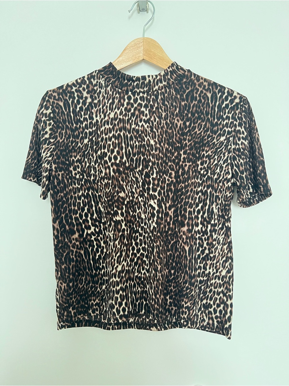Zara | Animal Print Short Sleeve Top